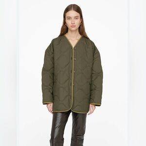 Anine bing paddington quilted Jacket raincoat size M
